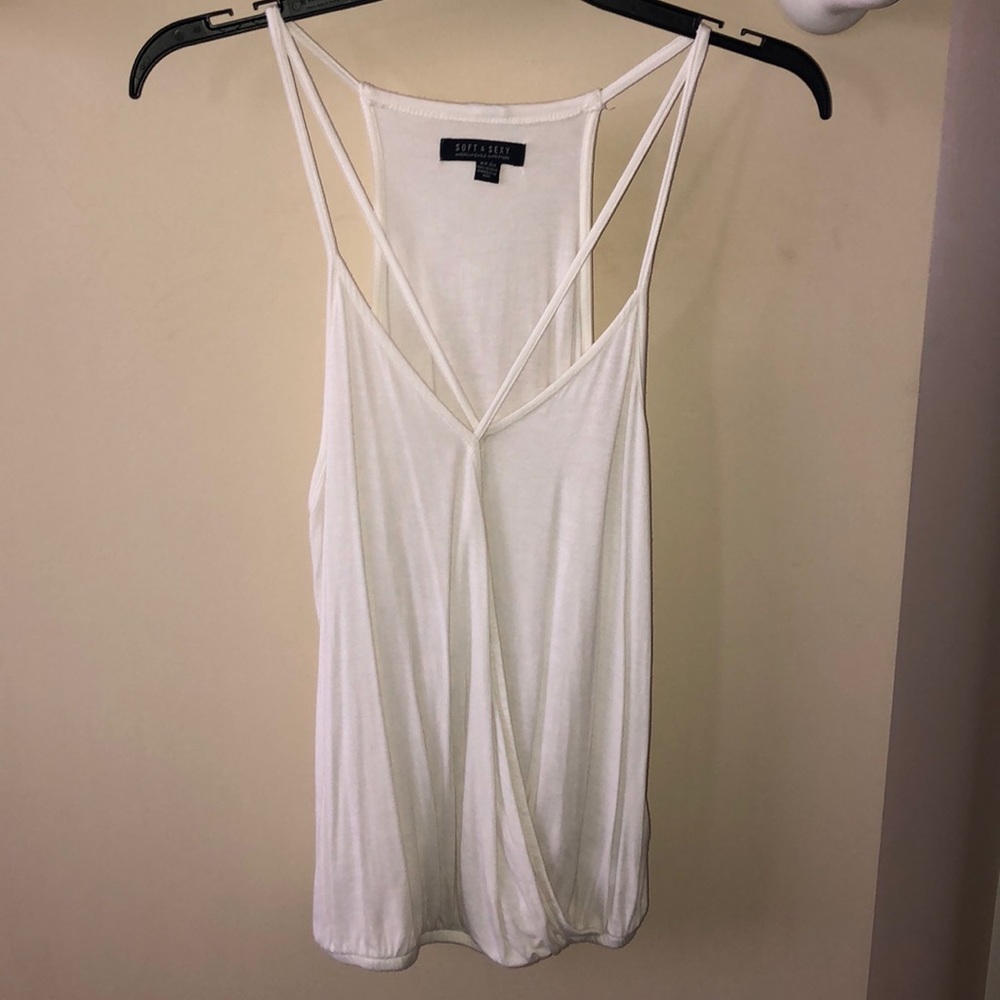 White tank top.